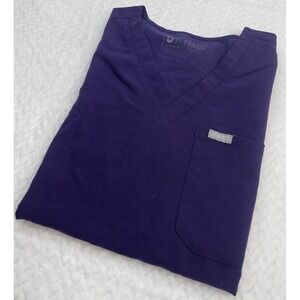 Figs Women's  Catarina One-Pocket Scrub Top‎ Purple Size Small
